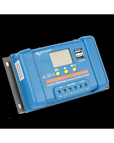 Контролер заряду Victron Energy BlueSolar PWM-LCD&USB 12/24V-5A (5А, 12/24 В)