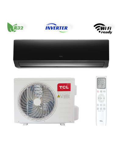 Кондиціонер спліт інверторний TCL Elite TAC-09CHSD/XA82I Black Inverter R32 Wi-Fi Ready