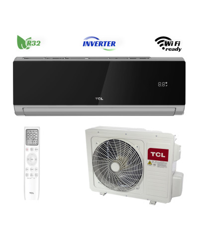 Кондиціонер спліт інверторний TCL Elite TAC-12CHSD/XA82I Grey-Black Inverter R32 Wi-Fi Ready