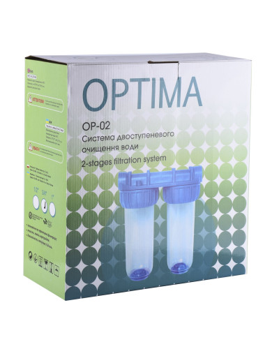 Система 2-х ступеневого очищення Optima OP-02, 1″