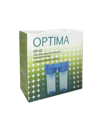 Система 2-х ступеневого очищення Optima OP-02, 3/4″