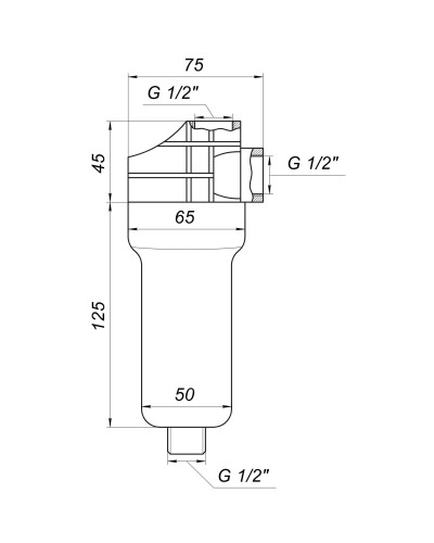 Фільтр-колба універсальна (поліфосф. сіль) Bіо+ systems SL35, 1/2″