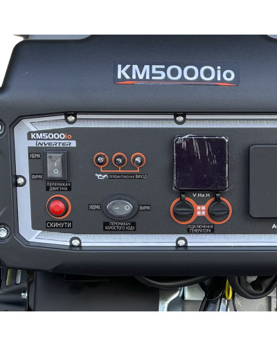 Генератор бензиновий інверторний KEMAGE KM5000io-3 з дисплеєм та додатковим підключенням генератора