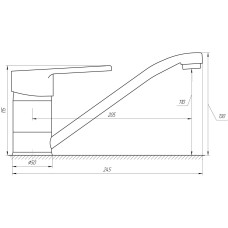 Змішувач для кухні DOMINO BLITZ DBC-203