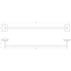 Тримач рушників Perfect Sanitary Appliances RM 1002-60