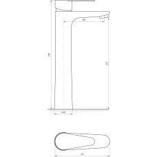 Змішувач для умивальника Globus Lux MAIN SM-201
