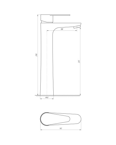 Змішувач для умивальника Globus Lux MAIN SM-201