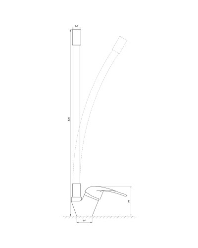 Змішувач для кухні EcoMix ENERGO E-GEZ-203SLR-GRAY