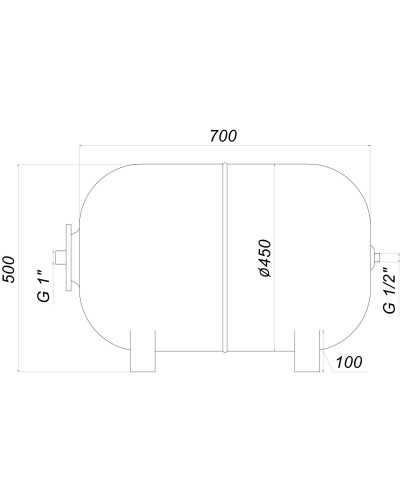 Гідроакумулятор 100л Zilmet ultra-pro 10bar гор ( 1100010005 )