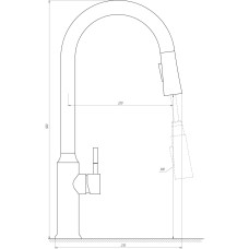 Змішувач для кухні Globus Lux ALPEN SBT1-2033-GP