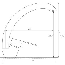 Змішувач для кухні DOMINO BLITZ DBC-203S