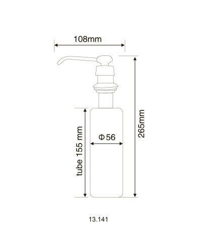 Дозатор рідкого мила HOTEC 13.142