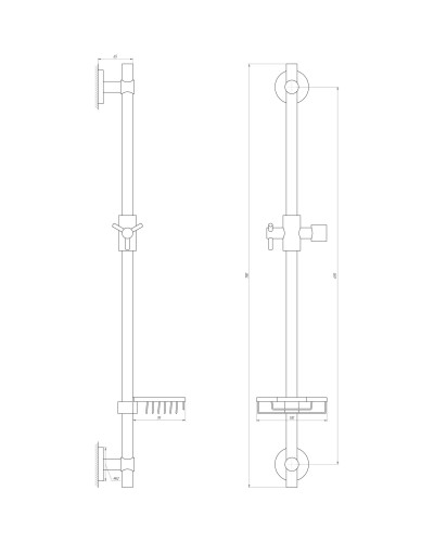 Душова стійка Dishi T1107C