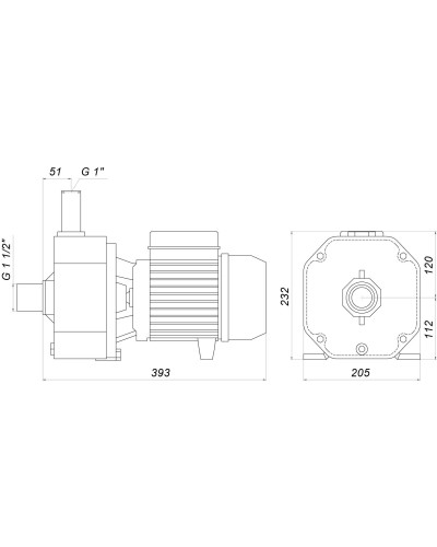 Насос вiдцентровий CB 40 PL 1,1 кВт SAER (12,0 м3/год, 41 м) трифазний