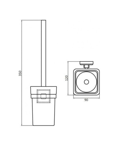 Йоржик настінний Perfect Sanitary Appliances КВ 9929A