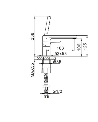 Змішувач для ванни Globus Lux Milano GLM-0109