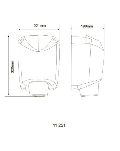 Сушарка для рук HOTEC 11.251 ABS White