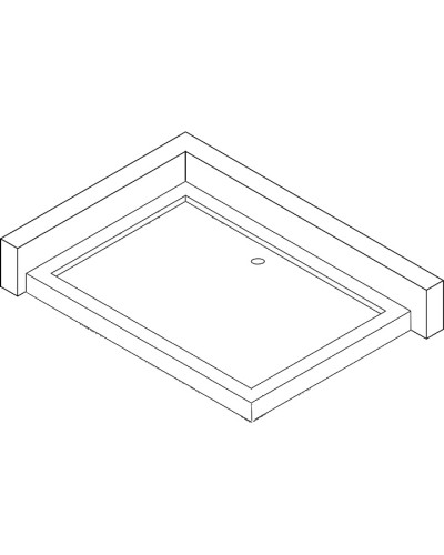 Душовий піддон прямокутний BRAVO NAREW SL120F (1уп.)