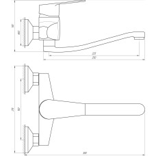 Змішувач для кухні DOMINO BLITZ DBC-104