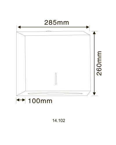 Диспенсер паперових рушників HOTEC 14.102 Stainless Steel