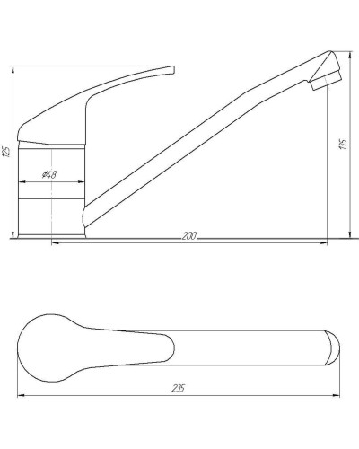 Змішувач для кухні Globus Lux Solly GLSO-0103