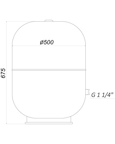 Гідроакумулятор з фіксованою мембраною 105 л ZILMET HYDRO-pro 10bar ( 11A0010500 )