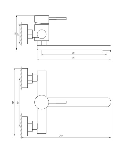 Змішувач для кухні Globus Lux ALPEN SBT1-104