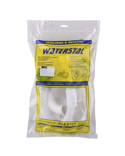 Сифон ″Waterstal″ для ванни Click-Clack з гнучкою трубою 32/40/50 (А - 14089)