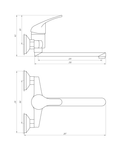 Змішувач для кухні Globus Lux Solly GLSO-0104