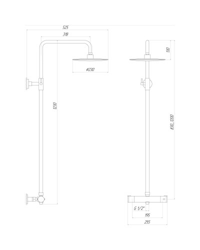 Душова система Globus Lux DS0040S