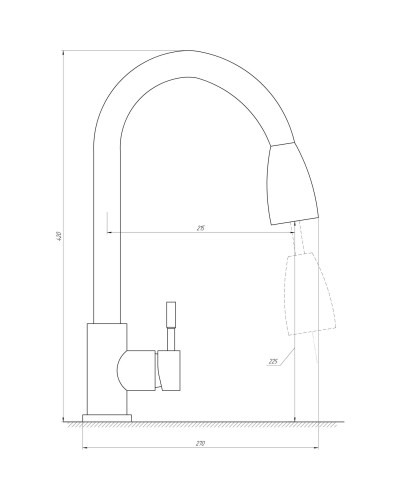 Змішувач для кухні Globus Lux ALPEN SBT1-2031