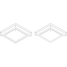 Душовий піддон квадратний BRAVO BOBR SS100I (1уп.)