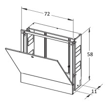 Колекторна шафа внутрішня ШКВ-03 720x580x110 (5-6-7)