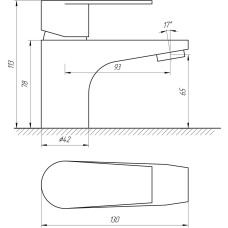 Змішувач для умивальника Globus Lux SHA-101M