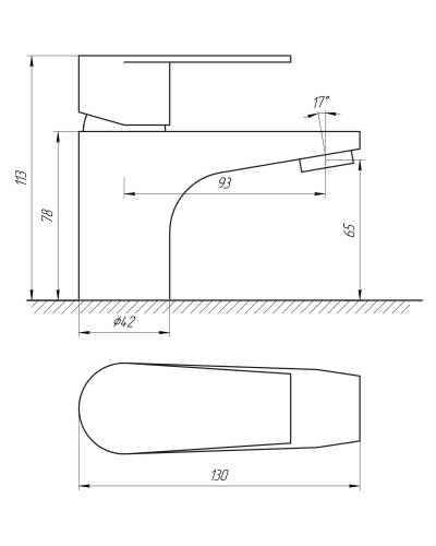 Змішувач для умивальника Globus Lux SHA-101M