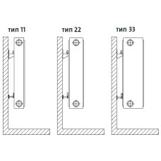 Універсальний комплект L-кронштейнів навісного кріплення панельного радіатора NS-1017 CRISTAL (2шт)