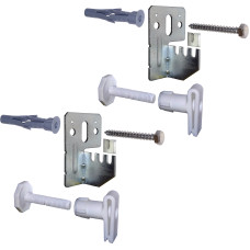 Універсальний комплект L-кронштейнів навісного кріплення панельного радіатора NS-1017 CRISTAL (2шт)