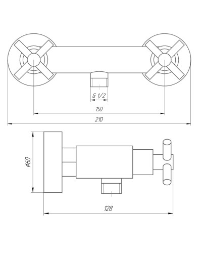 Змішувач для душу Globus Lux DUKAT SD4-105