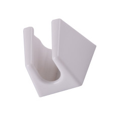 Кронштейн душової лійки H2-00 пластик ABS, точковий,білий