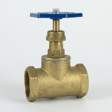 Кран ХВ вентильний прямий латунний 1″ВР х 1″ВР ливарний Б1122А VA