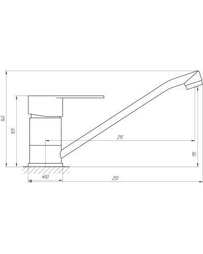 Змішувач для кухні Globus Lux MAIN SM-203