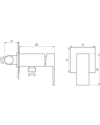 Змішувач гігієнічний Globus Lux Milano GLM-0-106MIX-Graphite