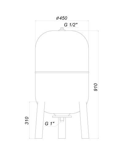 Гідроакумулятор 100л Zilmet ultra-pro 10bar верт ( 1100010004 )