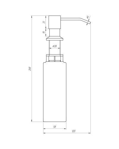 Дозатор рідкого мила BS8445