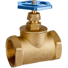 Кран ХВ вентильний прямий латунний 1 1/2″ВР х 1 1/2″ВР ливарний Б1126А VA