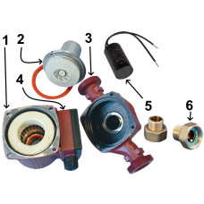 Насос циркуляційний Optima OP15-40 130мм + гайки, + кабель з вилкою