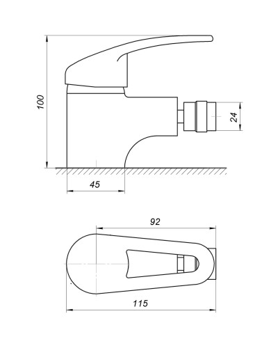 Змішувач для біде Globus Lux Caprice GLCA-0106