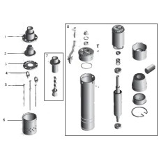 Насос свердловинний шнековий VOLKS pumpe 4QGD 1,2-50-0,37кВт 4 дюйми +кабель 15м