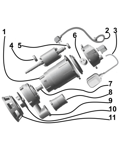 Насос фекальний Optima WQD10-15 1,3кВт