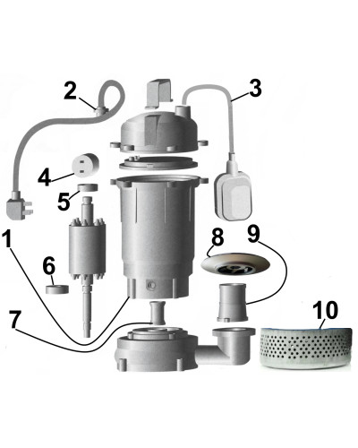 Насос дренажний VOLKS pumpe QDX8-30 1,5кВт